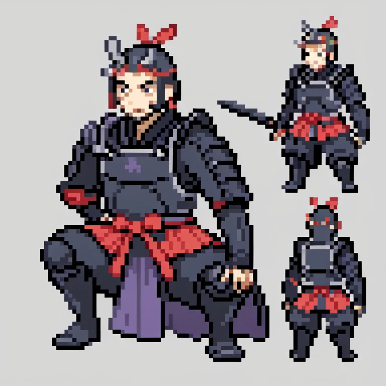 human in samurai armor 