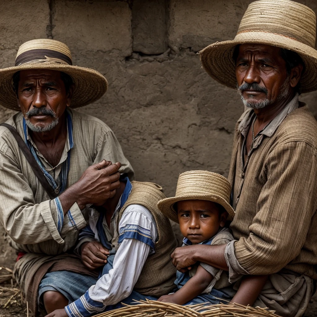 make a Colombian peasant father a little sad, He is neither poor nor rich