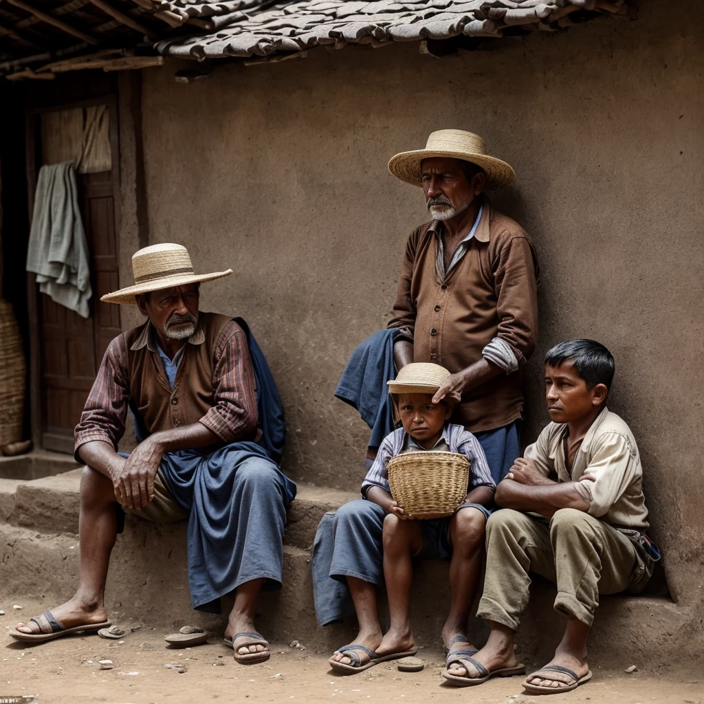 make a Colombian peasant father a little sad, He is neither poor nor rich