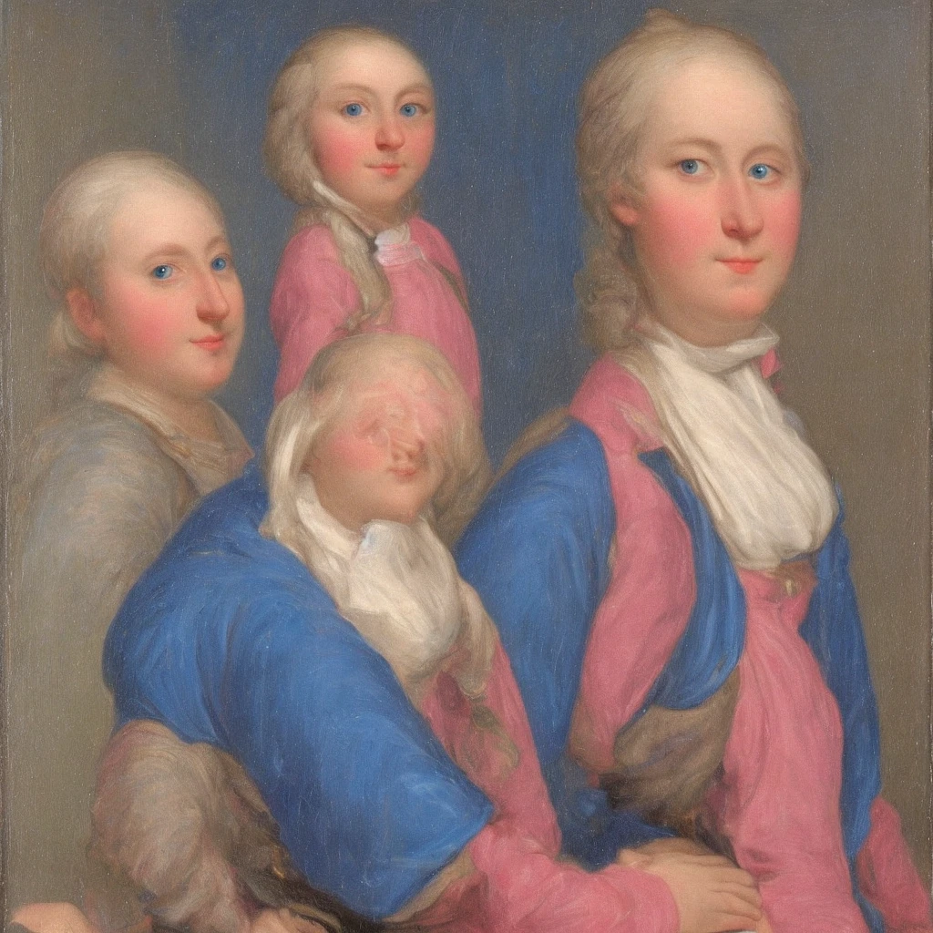 Make a very strong muscular blue-eyed blonde Russian woman with broad shoulders wearing a jacket, pink blouse and black pants