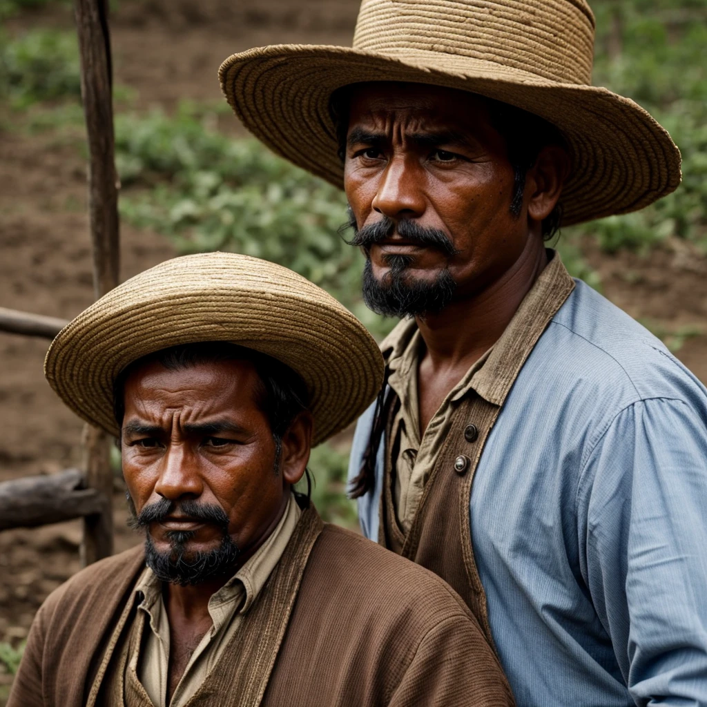 just make a Colombian peasant man kinda sad