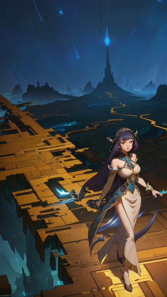 masterpiece, best quality, (extremely detailed CG unity 8k wallpaper), (best quality), (best illustration), (best shadow), absurdres, realistic lighting, (Abyss), beautiful detailed glow, art by PeterMohrBacher,