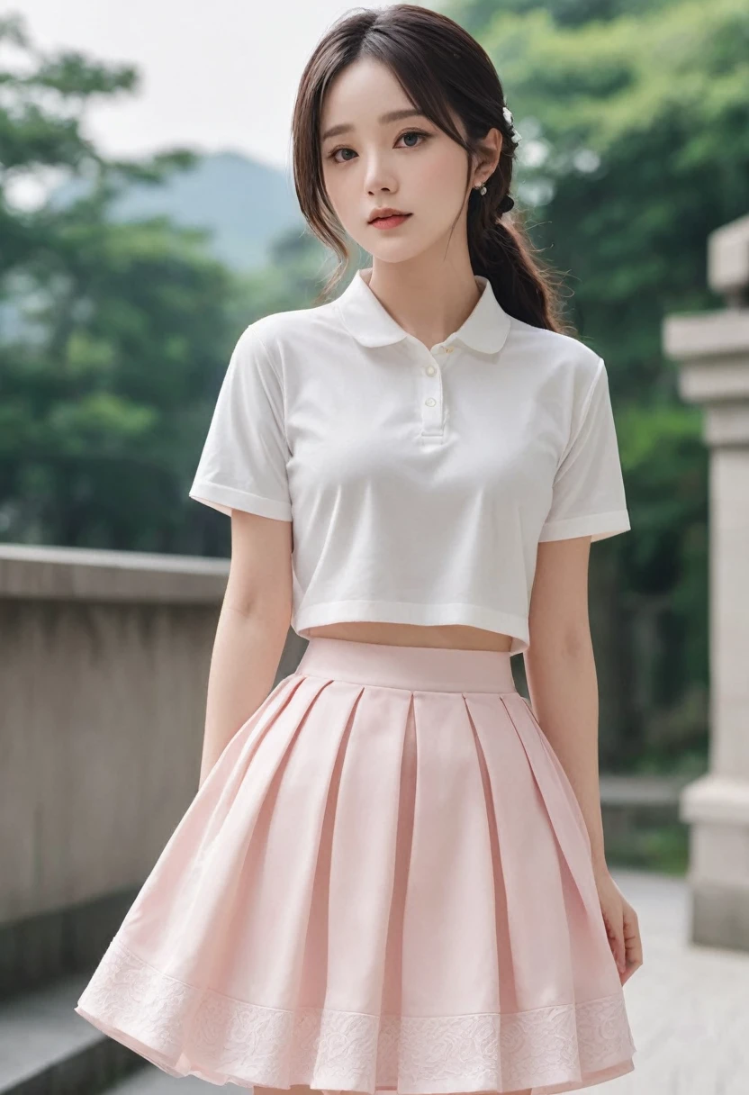 (Highest quality)、(masterpiece)、(detailed)、
(beautiful girl)、(Beautiful face)、(blush)、((shy))、
(dance)、(dance)、
(whole body)、(Hide the skirt)、(Skirt flipped up)