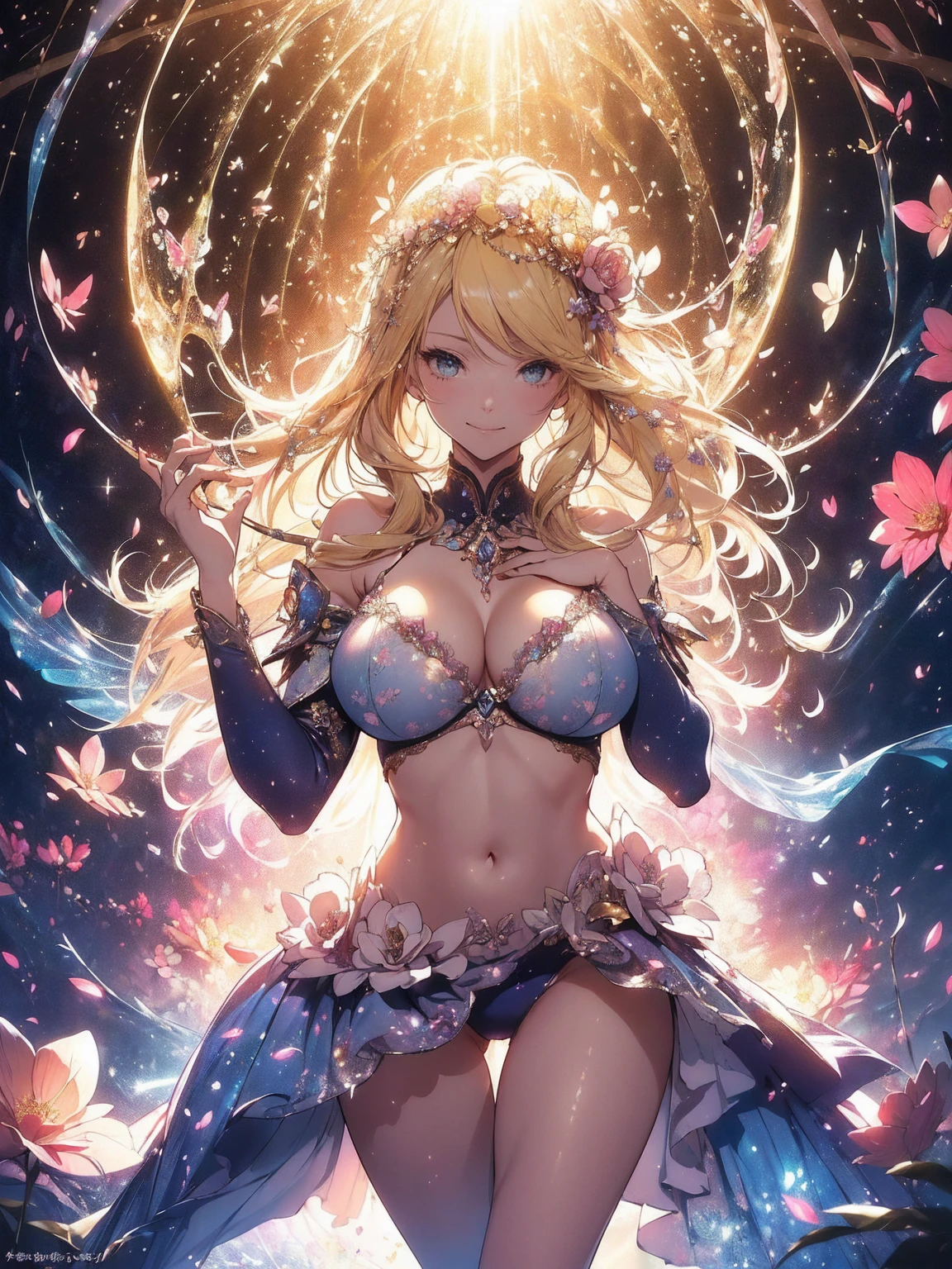 最high quality、Bigger on the screen、1 beautiful woman ELF, (( Side Shot ,))、beautiful ass、Thighs、bikini、beautifully decorated、、親しいsmile、beautiful groin、Total、bikiniファイナルファンタジー、Detailed crotch、beautifulThighs、Red Rose ,flower fractal fine art、sunny、blue sky、blue sky、Fill the screen with Flowers、Bigger on the screen、beautiful Eyes、Lying on the flower,s beautiful Eyes,High-definition depiction, Realistic, 8K, Unity, , light smile, beautifully and vividly drawn, , beautiful, beautiful, Transparent muscle、sexyに  ,bikini armor、 ,sexyに 、Ecstasy、 Romanticism,mosquito。 The most beautiful form of chaos, Mr...々color, Intertwined Flowers, P article,magicのような優しい光,smile,sexy,image quality、masterpiece、beautiful Face、Super beautiful woman((Big Breasts 22 year old office lady、Bust 120,beautiful long ironed hair、Blonde、height: 165cm。、sexy、Esbian、high quality、beautifully decoratedbikini、Visual Arts、最high quality、Female NP 1 person: Worst quality ,Flower fractal art、、beautiful radiance,High-definition depiction, Realistic, 8K, Unity, , light smile, beautifully and vividly drawn, , beautiful, beautiful, Transparent muscle、sexyに ((beautiful  skin、sexyに ,))Countless rays of light pouring down, Swirling Light, , Intense light is emitted from the magic flower circle  front of the girl. Romanticism,: The most beautiful form of chaos, Mr...々 Intertwined Flowers, Particle,magical gentle light,smile,sexyに,image quality、masterpiece、beautiful Face、Super beautiful woman((Big Breasts ,beautiful 、sexyに、Esbian、、high quality、Visual art、Written boundary depth、、、universe、Happy smile、、、elegant、ticker beautiful decorative、、magic、、A kind smile、wonderful、Fluttering petals、、Cultivate fantasy、、Mystery Light　 Flowers、、art、art,mystery,Ultra-high resolution,atmosphere 最high quality、