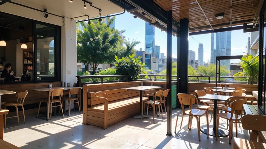 8K、RAW Photos、Highest quality、Super detailed、Super Resolution、Ultra HD、8K壁紙、Amazing details
(((Starbucks outdoor cafe、16 year old high school girl in sailor suit)))、((Eat cake、Drink coffee、smile))、Heart Necklace
((Emphasize cleavage))
(Full body photo)
(((Skyscrapers are visible)))
Sophisticated interior design:modern、Minimalist、Vintage etc.、It has a unified design。
Pleasant lighting:Large windows let in natural light、Warm indirect lighting is used。
Comfortable seats:Cushioned chairs and sofas are arranged.、It is designed so that you won't get tired even if you sit for a long time.。
Green Interior:Potted plants and fresh flowers are placed、A relaxing space has been created。
Unique decoration:Decorated with artwork and photographs、Enhances the atmosphere inside the store。
Open Kitchen:Being able to see the cooking process、Providing a sense of security and trust in food。
Unique furniture:Antique tables and chairs、Handmade furniture etc.、The items used here are different from other cafes.。
Fashionable tableware:Highly designed cups and plates are used.、Enhances the appeal of food and drinks。
Musical sense:Relaxing background music plays、Creates a sense of coziness。