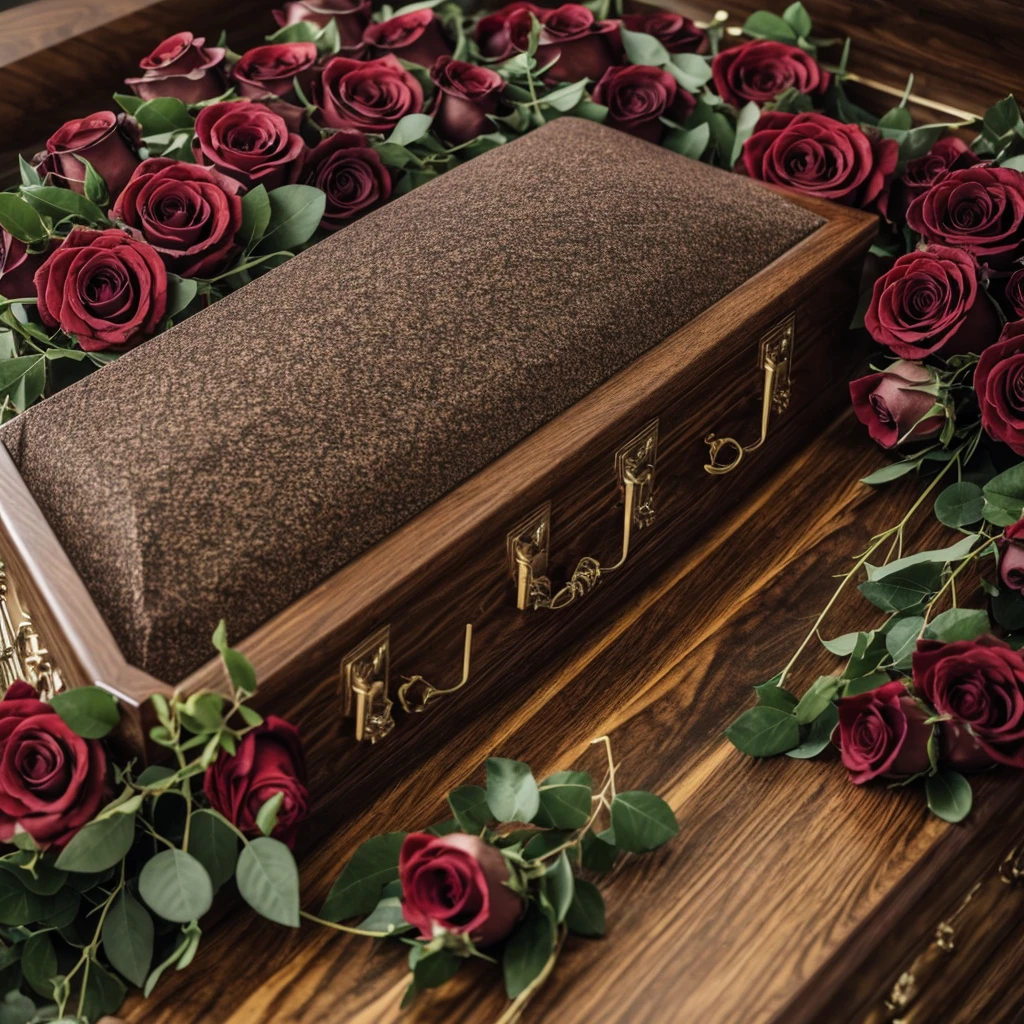 Body of a  in a coffin that does not decompose with aura of roses 