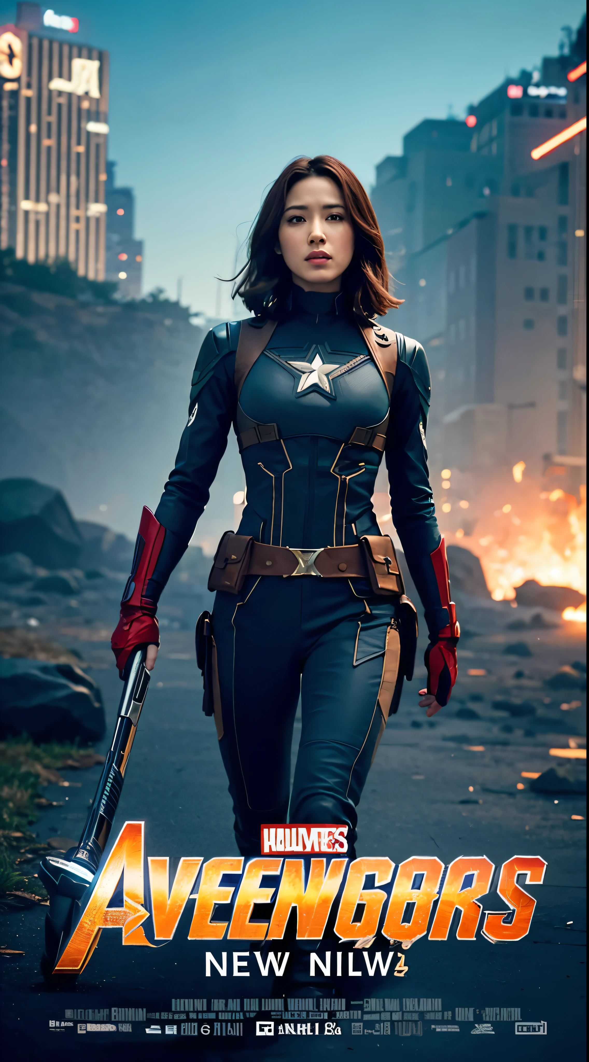 the avengers |New releases of Hollywood&#39;s best action movies in English Full HD。The Avengers Captain America and Black Widow in the Milky Way