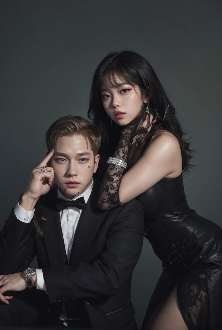 Face Jennie blackpink and jooheon from Monsta x