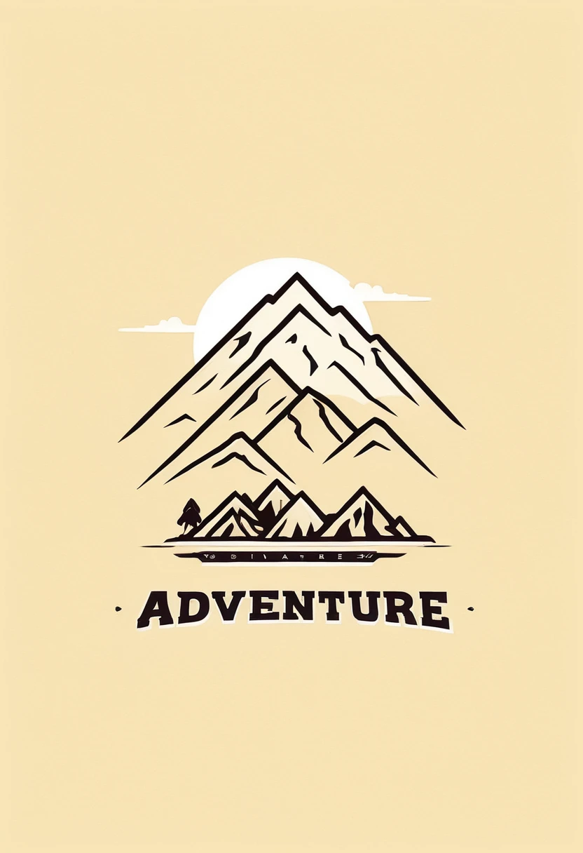Desert adventure minimalis logo simple design