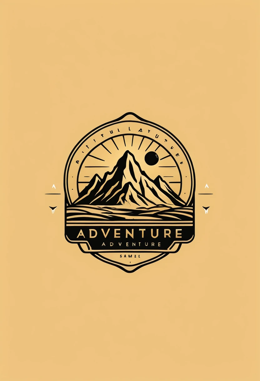 Desert adventure minimalis logo simple design