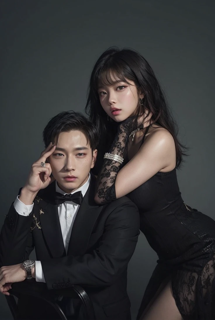 Face Jennie blackpink and Changkyun from Monsta x