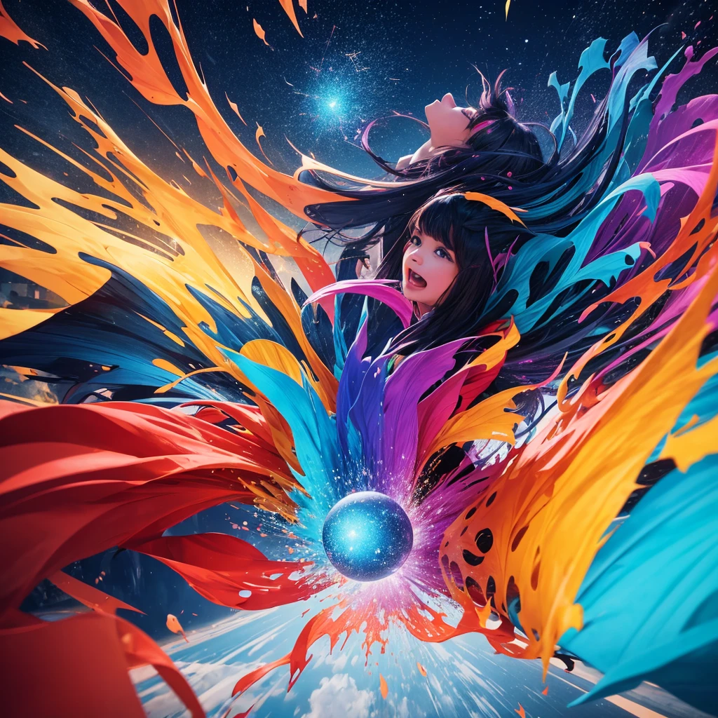 Create an imaginative and impactful image that captures people in a state of admiration. Emphasize exaggerated expressions of awe and wonder on their faces, enhancing the emotional impact. Ensure the scene is visually striking and unique, making it suitable for attracting attention as a TikTok thumbnail. Incorporate elements that evoke a sense of aspiration and fascination, using vibrant colors and dynamic composition to enhance its appeal.