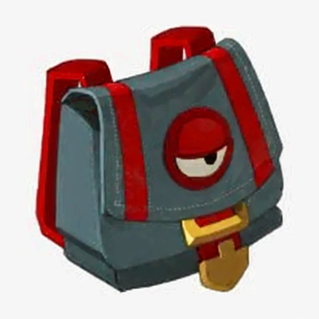 Highly detailed, High Quality, Masterpiece, beautiful, I want the color of the bag to be green and I have some small fangs that look cute
