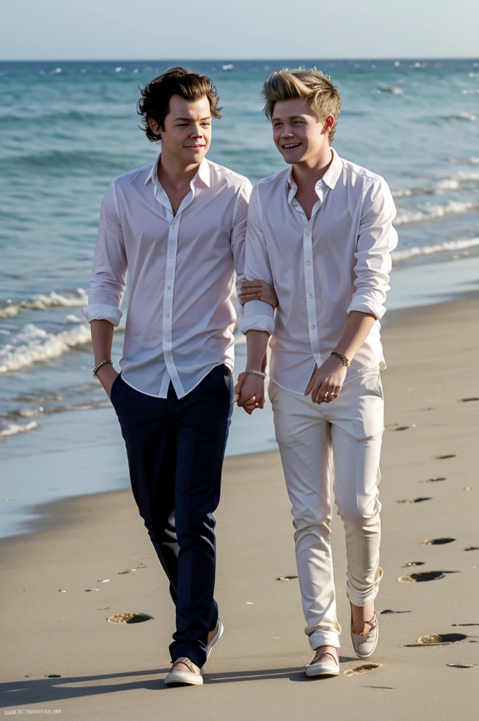 Harry Styles and Niall Horan getting married on the beach