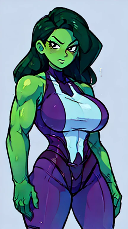 She hulk has large breasts