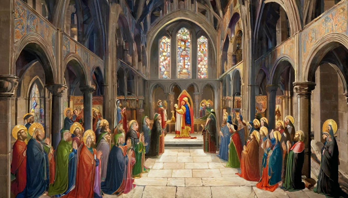 12th century, Europe, church, prayers, worship