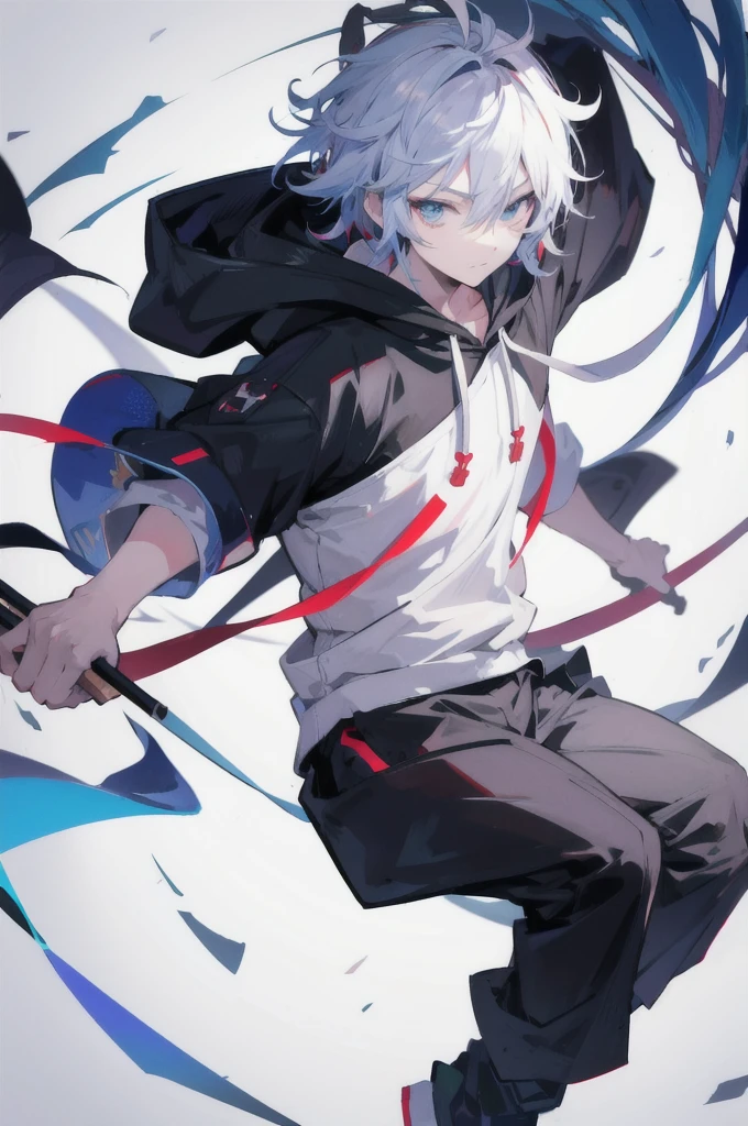 Anime boy with hood on his head, HD Anime, 4k anime wallpaper
