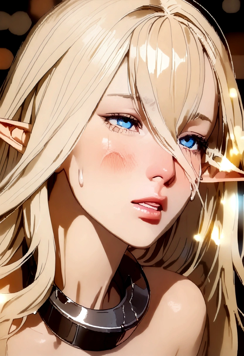 Slave. Dirty tunic. Torn tunic. dirty panties. Torn panties. Pointy ears. Elf. Slave collar. Blonde hair. Hair between the eyes. Shackles. Long hair. Long pointed ears. Blue eyes. 1 girl. 12 years. . Beautiful fingers. Beautiful long legs. Beautiful body. Beautiful nose. Snotty nose. Snot flows from the nose. Perfect eyes. Ideal face. Expressive eyes. Barefoot. Cold. Runny nose. Nasal mucus. Snot flows from the nose. Sneezing. Wants to sneeze. I have to sneeze. Violent, desperate desire to sneeze. She sneezed. She sneezes. Snot flies from your nose with every sneeze. Embarrassment. Blush. Beautiful character design. Shiny skin. Full body. official art, extremely detailed CG unity 8k wallpaper, perfect lighting, Colorful, Bright_Front_face_Lighting, shiny skin, (masterpiece:1.0), (best_quality:1.0), ultra high resolution, 4K, super detail, photography, 8K, HDR, high resolution, absurd: 1.2, Kodak portra 400, film grain, background blur, bokeh: 1.2, highlights, (bright_color: 1.2), (beautiful_face: 1.5), (narrow_waist), nsfw. 