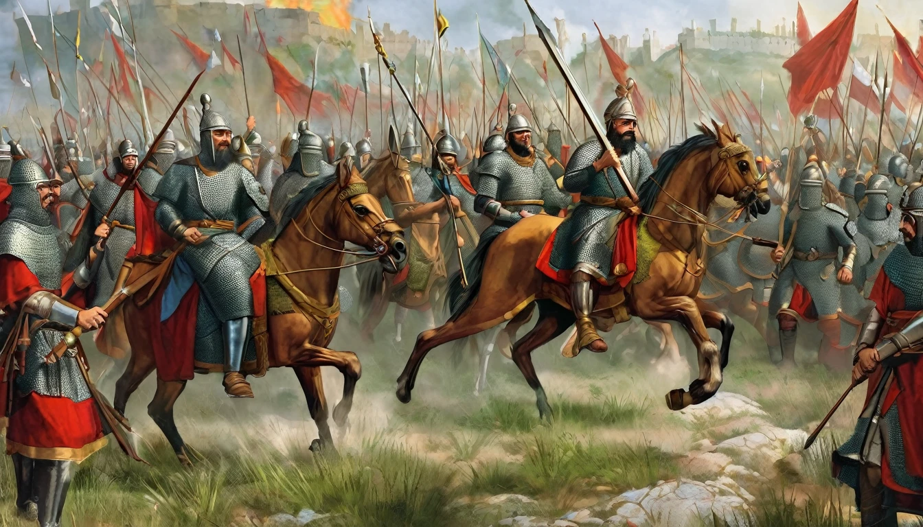  9th century, Europe, rebellion, king commanding soldiers