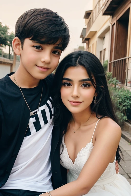 One boy and one girl for kish together