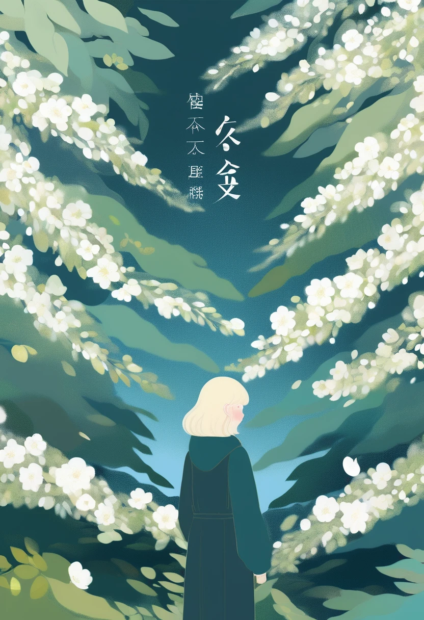 (mist:1.5)，Soft space，Soft tones，dream，Hazy and mysterious，大量mist和白色小花覆盖，Soft tones，Light style，Comfortable and calm，nature，Warm and cosy，Modern illustration elements。Tranquility、Pure atmosphere，blond woman with white flowers covering her face and eyes, inspired by Hsiao-Ron Cheng, inspired by Yanjun Cheng, by Ayami Kojima, by Hsiao-Ron Cheng, by Yanjun Cheng, Guweiz, artwork in the style of Guweiz, by Eizan It&#39;s a gift, cake, james jean and wlop