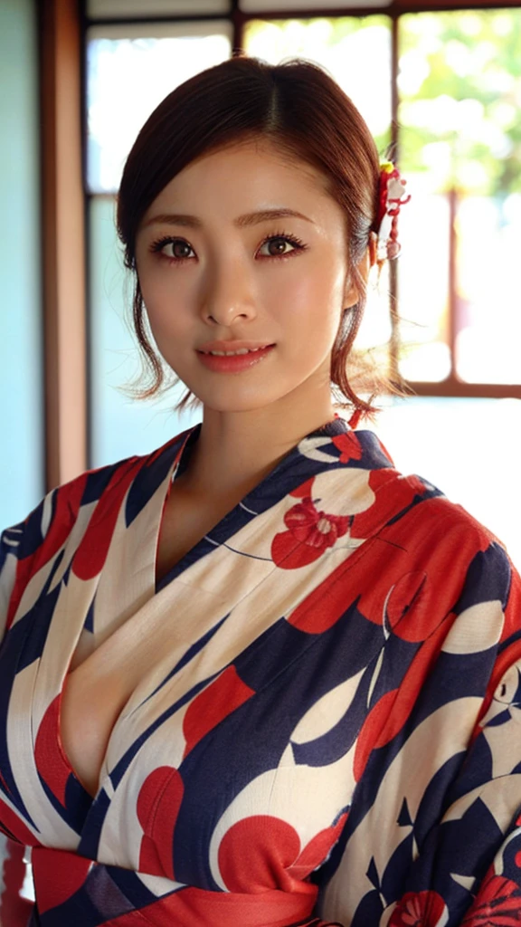 uetoaya,Beautifully detailed face, Pale skin, Realistic glistening skin, Detailed cloth texture, Detailed hair texture, Perfect body, Beautiful Face, Accurate, Anatomically correct, Highly detailed face そして skin texture, Natural neck length, (Beautiful Hそしてs), (Fair skin:1.2),Heavy chest, charm, Written boundary depth, (Perfect Anatomy:1.2), Accurate手足, Accentuate your cleavage, (Highest quality:1.4), 32k resolution, High resolution 32k UHD, (masterpiece:1.2), (Improvement of quality:1.4), finely,Very detailed, Symmetrical eyes, (Wide Hips), (Huge breasts:1.1), (kimono:1.4),(Oiran:1.4),(Red light district:1.4),(whole body:1.4)