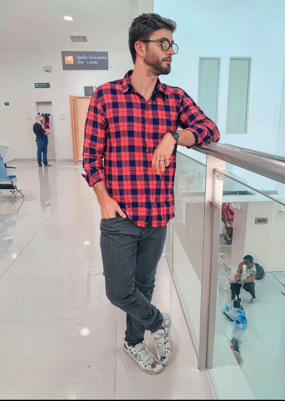 Realistic amateur photo posted to facebook , handsome men ,clothes ,beach