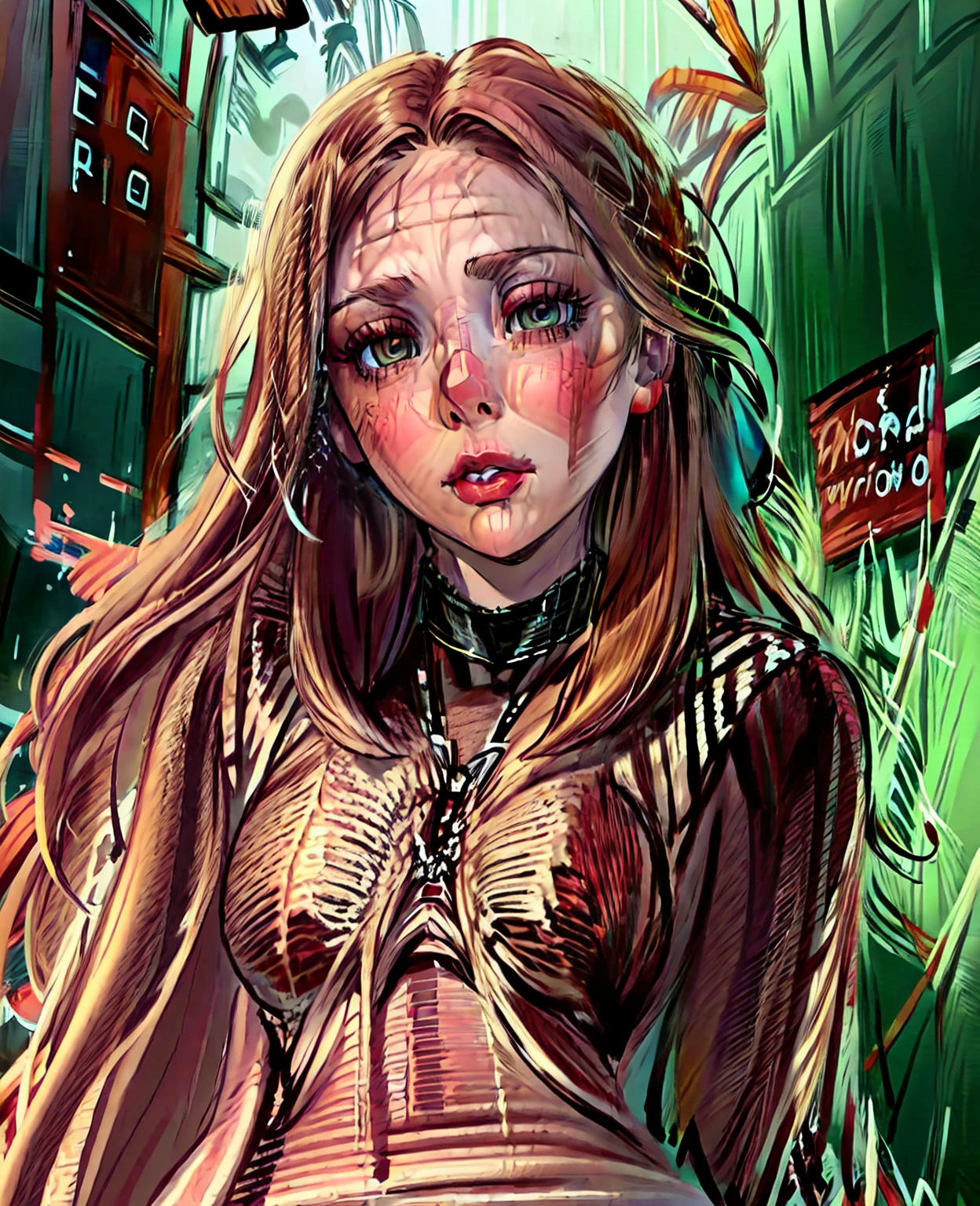 (Elizabeth Olsen, twin, photorealistic portrait, beautiful detailed eyes, beautiful detailed lips, extremely detailed face, longeyelashes, beautiful young woman, long brown hair, elegant dress, natural lighting, warm colors, cinematic, highly detailed, digital art, realistic, photography, hyperrealistic)