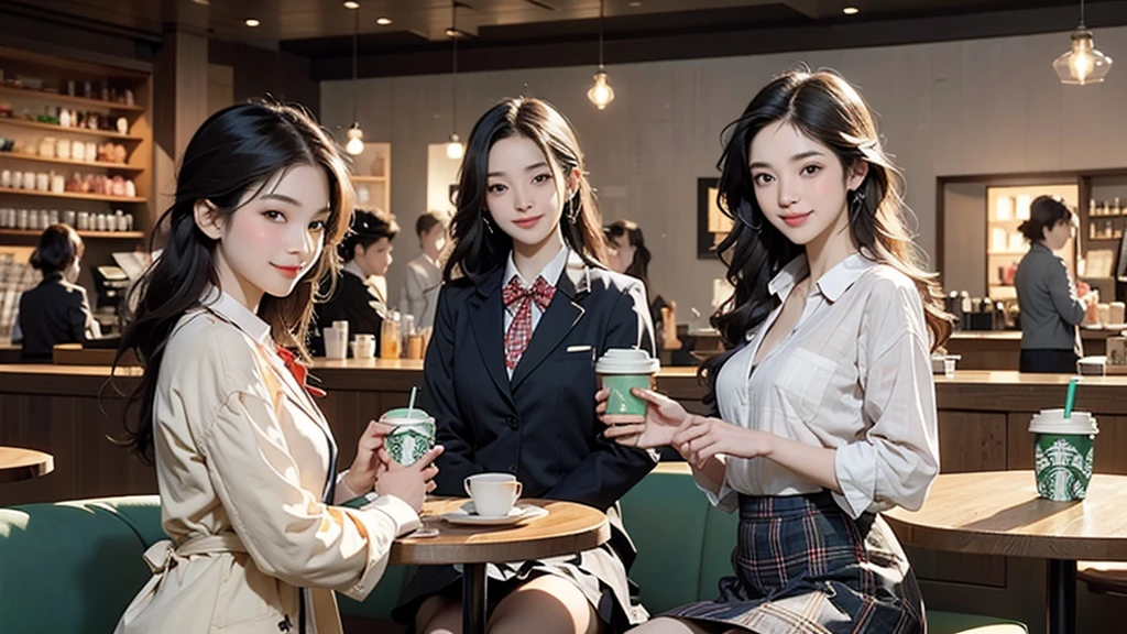 8K、RAW Photos、Highest quality、Super detailed、Super Resolution、Ultra HD、8K壁紙、Amazing details
((A girl in a blazer uniform ((White blouse with formal collar, Blue Blazer,
Red Check Skirt, Red checkered ribbon on blouse)), Complete limbs, Full Finger, ))
((((((Inside the Starbucks store、16-year-old high school girl))))))、((((((Sit down and eat cake、Drink coffee、smile))))))、((Heart Necklace))
((Emphasize cleavage))
Modern and sleek design:Interior design using natural materials、Many of the designs are warm and made using wood and metal.。
Large windows:自然光をたっぷり取り入れるためのLarge windowsがあり、Providing a bright and open space。
Green Interior:Potted plants are effectively placed、It creates a relaxing atmosphere。
artwork:Works by local artists、Starbucks-related art on display。
Cozy seating:Cushioned chairs and sofas、Bar sheet etc.、A variety of seating options available。
Open kitchen area:Being able to see how drinks and food are made、We provide peace of mind and transparency。
Unique lighting:Antique lamps and chandeliers、Modern lighting fixtures are used。
Comfortable background music:Relaxing music is playing、A comfortable space is provided。
Free Wi-Fi and charging spots:Many tables are equipped with power outlets.、Convenient for work and study。
Customizable menus:Menus are provided that can be customized according to customer preferences。
Use of sustainable materials:Eco-friendly recycled materials and sustainable wood are used。
Wide々Table space:一人でもグループでも使いやすいWide々There is a table with。
Community Table:There is a large table where you can socialize with other customers.。
Seasonal decorations:The decorations are themed according to the season.。
Digital Order System:スマホやタブレットから注文できるDigital Order Systemが導入されています。
Design with a local feel:The design incorporates the local culture and characteristics.。
Fragrance production:コーヒーの香りが店内にWideがり、A space that satisfies the five senses has been created.。
Conversation with a barista:フレンドリーなConversation with a baristaが楽しめるカウンターエリアがあります。
