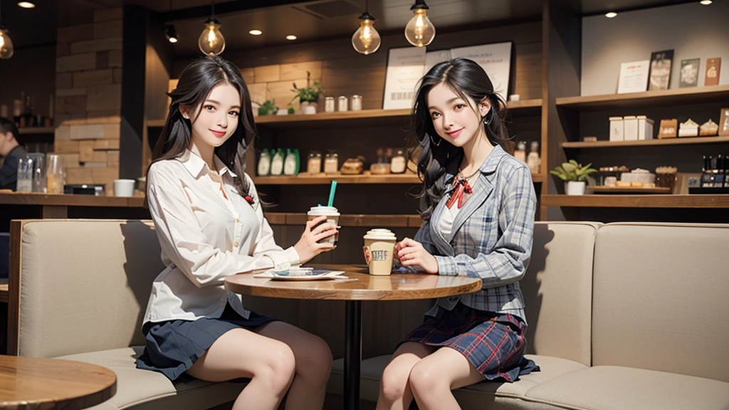 8K、RAW Photos、Highest quality、Super detailed、Super Resolution、Ultra HD、8K壁紙、Amazing details
((A girl in a blazer uniform ((White blouse with formal collar, Blue Blazer,
Red Check Skirt, Red checkered ribbon on blouse)), Complete limbs, Full Finger, ))
((((((Inside the Starbucks store、16-year-old high school girl))))))、((((((Sit down and eat cake、Drink coffee、smile))))))、((Heart Necklace))
((Emphasize cleavage))
Modern and sleek design:Interior design using natural materials、Many of the designs are warm and made using wood and metal.。
Large windows:自然光をたっぷり取り入れるためのLarge windowsがあり、Providing a bright and open space。
Green Interior:Potted plants are effectively placed、It creates a relaxing atmosphere。
artwork:Works by local artists、Starbucks-related art on display。
Cozy seating:Cushioned chairs and sofas、Bar sheet etc.、A variety of seating options available。
Open kitchen area:Being able to see how drinks and food are made、We provide peace of mind and transparency。
Unique lighting:Antique lamps and chandeliers、Modern lighting fixtures are used。
Comfortable background music:Relaxing music is playing、A comfortable space is provided。
Free Wi-Fi and charging spots:Many tables are equipped with power outlets.、Convenient for work and study。
Customizable menus:Menus are provided that can be customized according to customer preferences。
Use of sustainable materials:Eco-friendly recycled materials and sustainable wood are used。
Wide々Table space:一人でもグループでも使いやすいWide々There is a table with。
Community Table:There is a large table where you can socialize with other customers.。
Seasonal decorations:The decorations are themed according to the season.。
Digital Order System:スマホやタブレットから注文できるDigital Order Systemが導入されています。
Design with a local feel:The design incorporates the local culture and characteristics.。
Fragrance production:コーヒーの香りが店内にWideがり、A space that satisfies the five senses has been created.。
Conversation with a barista:フレンドリーなConversation with a baristaが楽しめるカウンターエリアがあります。