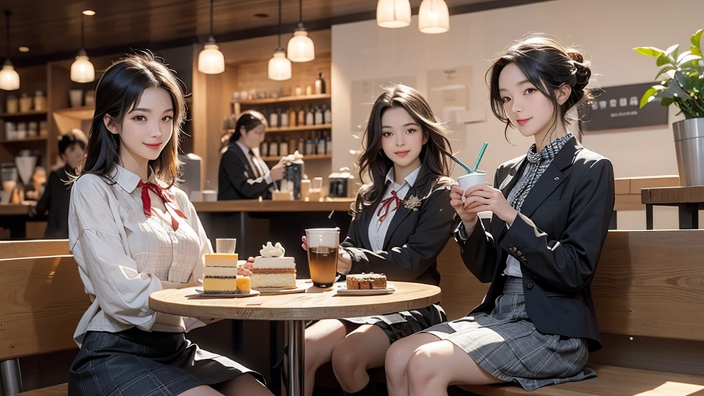 
8K、RAW Photos、Highest quality、Super detailed、Super Resolution、Ultra HD、8K壁紙、Amazing details
((A girl in a blazer uniform ((White blouse with formal collar, Blue Blazer, 
Red Check Skirt, Red checkered ribbon on blouse)), Complete limbs, Full Finger, ))

((((((Inside the Starbucks store、16-year-old high school girl))))))、((((((Sit down and eat cake、Drink coffee、smile))))))、((Heart Necklace))
((Emphasize cleavage))



Modern and sleek design：Interior design using natural materials、Many of the designs are warm and made using wood and metal.。
Large windows：自然光をたっぷり取り入れるためのLarge windowsがあり、Providing a bright and open space。
Green Interior：Potted plants are effectively placed、It creates a relaxing atmosphere。
artwork：Works by local artists、Starbucks-related art on display。
Cozy seating：Cushioned chairs and sofas、Bar sheet etc.、A variety of seating options available。
Open kitchen area：Being able to see how drinks and food are made、We provide peace of mind and transparency。
Unique lighting：Antique lamps and chandeliers、Modern lighting fixtures are used。
Comfortable background music：Relaxing music is playing、A comfortable space is provided。
Free Wi-Fi and charging spots：Many tables are equipped with power outlets.、Convenient for work and study。
Customizable menus：Menus are provided that can be customized according to customer preferences。
Use of sustainable materials：Eco-friendly recycled materials and sustainable wood are used。
Wide々Table space：一人でもグループでも使いやすいWide々There is a table with。
Community Table：There is a large table where you can socialize with other customers.。
Seasonal decorations：The decorations are themed according to the season.。
Digital Order System：スマホやタブレットから注文できるDigital Order Systemが導入されています。
Design with a local feel：The design incorporates the local culture and characteristics.。
Fragrance production：コーヒーの香りが店内にWideがり、A space that satisfies the five senses has been created.。
Conversation with a barista：フレンドリーなConversation with a baristaが楽しめるカウンターエリアがあります。