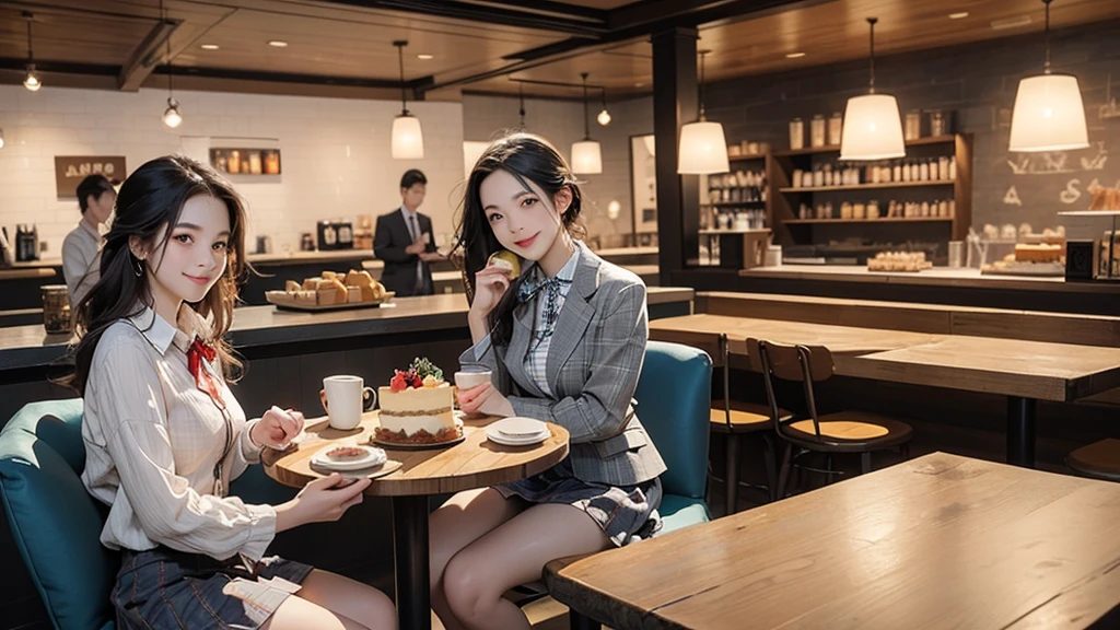 8K、RAW Photos、Highest quality、Super detailed、Super Resolution、Ultra HD、8K壁紙、Amazing details
((A girl in a blazer uniform ((White blouse with formal collar, Blue Blazer,
Red Check Skirt, Red checkered ribbon on blouse)), Complete limbs, Full Finger, ))
((((((Inside the Starbucks store、16-year-old high school girl))))))、((((((Sit down and eat cake、Drink coffee、smile))))))、((Heart Necklace))
((Emphasize cleavage))
Modern and sleek design:Interior design using natural materials、Many of the designs are warm and made using wood and metal.。
Large windows:自然光をたっぷり取り入れるためのLarge windowsがあり、Providing a bright and open space。
Green Interior:Potted plants are effectively placed、It creates a relaxing atmosphere。
artwork:Works by local artists、Starbucks-related art on display。
Cozy seating:Cushioned chairs and sofas、Bar sheet etc.、A variety of seating options available。
Open kitchen area:Being able to see how drinks and food are made、We provide peace of mind and transparency。
Unique lighting:Antique lamps and chandeliers、Modern lighting fixtures are used。
Comfortable background music:Relaxing music is playing、A comfortable space is provided。
Free Wi-Fi and charging spots:Many tables are equipped with power outlets.、Convenient for work and study。
Customizable menus:Menus are provided that can be customized according to customer preferences。
Use of sustainable materials:Eco-friendly recycled materials and sustainable wood are used。
Wide々Table space:一人でもグループでも使いやすいWide々There is a table with。
Community Table:There is a large table where you can socialize with other customers.。
Seasonal decorations:The decorations are themed according to the season.。
Digital Order System:スマホやタブレットから注文できるDigital Order Systemが導入されています。
Design with a local feel:The design incorporates the local culture and characteristics.。
Fragrance production:コーヒーの香りが店内にWideがり、A space that satisfies the five senses has been created.。
Conversation with a barista:フレンドリーなConversation with a baristaが楽しめるカウンターエリアがあります。