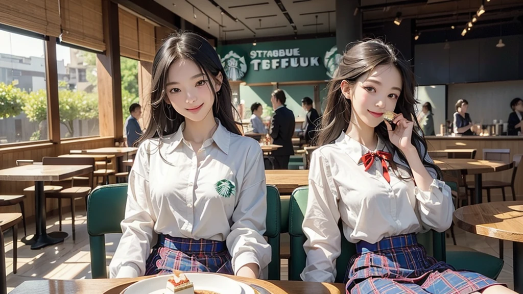 8K、RAW Photos、Highest quality、Super detailed、Super Resolution、Ultra HD、8K壁紙、Amazing details
((A girl in a blazer uniform ((White blouse with formal collar, Blue Blazer,
Red Check Skirt, Red checkered ribbon on blouse)), Complete limbs, Full Finger, ))
((((((Inside the Starbucks store、16-year-old high school girl))))))、((((((Sit down and eat cake、Drink coffee、smile))))))、((Heart Necklace))
((Emphasize cleavage))
Modern and sleek design:Interior design using natural materials、Many of the designs are warm and made using wood and metal.。
Large windows:自然光をたっぷり取り入れるためのLarge windowsがあり、Providing a bright and open space。
Green Interior:Potted plants are effectively placed、It creates a relaxing atmosphere。
artwork:Works by local artists、Starbucks-related art on display。
Cozy seating:Cushioned chairs and sofas、Bar sheet etc.、A variety of seating options available。
Open kitchen area:Being able to see how drinks and food are made、We provide peace of mind and transparency。
Unique lighting:Antique lamps and chandeliers、Modern lighting fixtures are used。
Comfortable background music:Relaxing music is playing、A comfortable space is provided。
Free Wi-Fi and charging spots:Many tables are equipped with power outlets.、Convenient for work and study。
Customizable menus:Menus are provided that can be customized according to customer preferences。
Use of sustainable materials:Eco-friendly recycled materials and sustainable wood are used。
Wide々Table space:一人でもグループでも使いやすいWide々There is a table with。
Community Table:There is a large table where you can socialize with other customers.。
Seasonal decorations:The decorations are themed according to the season.。
Digital Order System:スマホやタブレットから注文できるDigital Order Systemが導入されています。
Design with a local feel:The design incorporates the local culture and characteristics.。
Fragrance production:コーヒーの香りが店内にWideがり、A space that satisfies the five senses has been created.。
Conversation with a barista:フレンドリーなConversation with a baristaが楽しめるカウンターエリアがあります。
8K、RAW Photos、Highest quality、masterpiece:1.2、Super detailed、Super Resolution、Ultra HD、8K壁紙、Amazing details、Photorealistic:1.4、Having fun by the water、Full Body Shot、Full body photo、High-resolution RAW color photos、Professional photos、A scene full of emotion、Very detailed and beautiful、Ultra HD、8K壁紙、Amazing details、Huge file sizes、Highly detailed beautiful girls、Highly detailed face Highly detailed eyes、Extremely realistic skin、 Highly detailed fingers, Highly detailed nose, Highly detailed mouth, Perfect Anatomy, Highly detailed background, Highly detailed clothing, Teen, cute女の子, Famous Japanese Idols, cute, Realistic body, Slender, White skin, Glowing Skin, Slim body, Realistic Face, Delicate eyes, double eyelid,