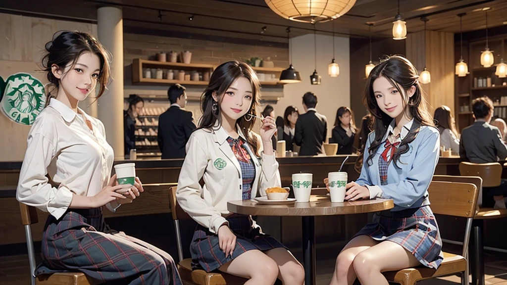 8K、RAW Photos、Highest quality、Super detailed、Super Resolution、Ultra HD、8K壁紙、Amazing details
((A girl in a blazer uniform ((White blouse with formal collar, Blue Blazer,
Red Check Skirt, Red checkered ribbon on blouse)), Complete limbs, Full Finger, ))
((((((Inside the Starbucks store、16-year-old high school girl))))))、((((((Sit down and eat cake、Drink coffee、smile))))))、((Heart Necklace))
((Emphasize cleavage))
Modern and sleek design:Interior design using natural materials、Many of the designs are warm and made using wood and metal.。
Large windows:自然光をたっぷり取り入れるためのLarge windowsがあり、Providing a bright and open space。
Green Interior:Potted plants are effectively placed、It creates a relaxing atmosphere。
artwork:Works by local artists、Starbucks-related art on display。
Cozy seating:Cushioned chairs and sofas、Bar sheet etc.、A variety of seating options available。
Open kitchen area:Being able to see how drinks and food are made、We provide peace of mind and transparency。
Unique lighting:Antique lamps and chandeliers、Modern lighting fixtures are used。
Comfortable background music:Relaxing music is playing、A comfortable space is provided。
Free Wi-Fi and charging spots:Many tables are equipped with power outlets.、Convenient for work and study。
Customizable menus:Menus are provided that can be customized according to customer preferences。
Use of sustainable materials:Eco-friendly recycled materials and sustainable wood are used。
Wide々Table space:一人でもグループでも使いやすいWide々There is a table with。
Community Table:There is a large table where you can socialize with other customers.。
Seasonal decorations:The decorations are themed according to the season.。
Digital Order System:スマホやタブレットから注文できるDigital Order Systemが導入されています。
Design with a local feel:The design incorporates the local culture and characteristics.。
Fragrance production:コーヒーの香りが店内にWideがり、A space that satisfies the five senses has been created.。
Conversation with a barista:フレンドリーなConversation with a baristaが楽しめるカウンターエリアがあります。
8K、RAW Photos、Highest quality、masterpiece:1.2、Super detailed、Super Resolution、Ultra HD、8K壁紙、Amazing details、Photorealistic:1.4、Having fun by the water、Full Body Shot、Full body photo、High-resolution RAW color photos、Professional photos、A scene full of emotion、Very detailed and beautiful、Ultra HD、8K壁紙、Amazing details、Huge file sizes、Highly detailed beautiful girls、Highly detailed face Highly detailed eyes、Extremely realistic skin、 Highly detailed fingers, Highly detailed nose, Highly detailed mouth, Perfect Anatomy, Highly detailed background, Highly detailed clothing, , cute女の子, Famous Japanese Idols, cute, Realistic body, Slender, White skin, Glowing Skin, Slim body, Realistic Face, Delicate eyes, double eyelid,
