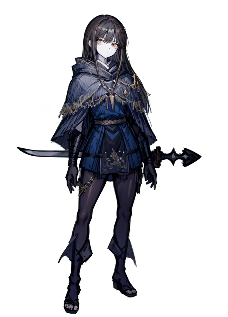 1boy, pale skin, brown eyes,black hair, swordsman, nice clothes, (high resolution, high detail, best quality),
black background, serious, sword