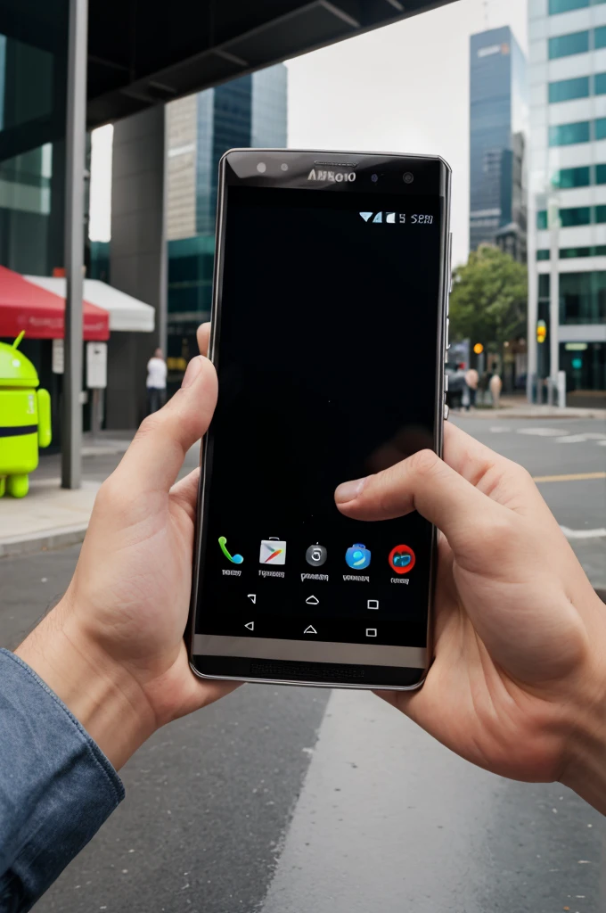 An Android phone in one hand!