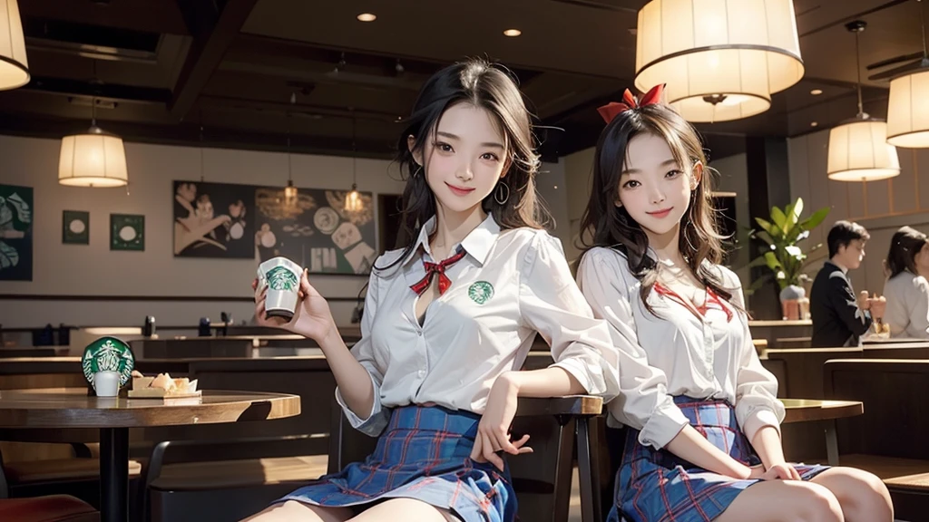 
8K、RAW Photos、Highest quality、Super detailed、Super Resolution、Ultra HD、8K壁紙、Amazing details
((A girl in a blazer uniform ((White blouse with formal collar, Blue Blazer, 
Red Check Skirt, Red checkered ribbon on blouse)), Complete limbs, Full Finger, ))

((((((Inside the Starbucks store、16-year-old high school girl))))))、((((((Sit down and eat cake、Drink coffee、smile))))))、((Heart Necklace))
((Emphasize cleavage))



Modern and sleek design：Interior design using natural materials、Many of the designs are warm and made using wood and metal.。
Large windows：自然光をたっぷり取り入れるためのLarge windowsがあり、Providing a bright and open space。
Green Interior：Potted plants are effectively placed、It creates a relaxing atmosphere。
artwork：Works by local artists、Starbucks-related art on display。
Cozy seating：Cushioned chairs and sofas、Bar sheet etc.、A variety of seating options available。
Open kitchen area：Being able to see how drinks and food are made、We provide peace of mind and transparency。
Unique lighting：Antique lamps and chandeliers、Modern lighting fixtures are used。
Comfortable background music：Relaxing music is playing、A comfortable space is provided。
Free Wi-Fi and charging spots：Many tables are equipped with power outlets.、Convenient for work and study。
Customizable menus：Menus are provided that can be customized according to customer preferences。
Use of sustainable materials：Eco-friendly recycled materials and sustainable wood are used。
Wide々Table space：一人でもグループでも使いやすいWide々There is a table with。
Community Table：There is a large table where you can socialize with other customers.。
Seasonal decorations：The decorations are themed according to the season.。
Digital Order System：スマホやタブレットから注文できるDigital Order Systemが導入されています。
Design with a local feel：The design incorporates the local culture and characteristics.。
Fragrance production：コーヒーの香りが店内にWideがり、A space that satisfies the five senses has been created.。
Conversation with a barista：フレンドリーなConversation with a baristaが楽しめるカウンターエリアがあります。




8K、RAW Photos、Highest quality、masterpiece:1.2、Super detailed、Super Resolution、Ultra HD、8K壁紙、Amazing details、Photorealistic:1.4、Having fun by the water、Full Body Shot、Full body photo、High-resolution RAW color photos、Professional photos、A scene full of emotion、Very detailed and beautiful、Ultra HD、8K壁紙、Amazing details、Huge file sizes、Highly detailed beautiful girls、Highly detailed face Highly detailed eyes、Extremely realistic skin、 Highly detailed fingers, Highly detailed nose, Highly detailed mouth, Perfect Anatomy, Highly detailed background, Highly detailed clothing, Teen, cute女の子, Famous Japanese Idols, cute, Realistic body, Slender, White skin, Glowing Skin, Slim body, Realistic Face, Delicate eyes, double eyelid, 