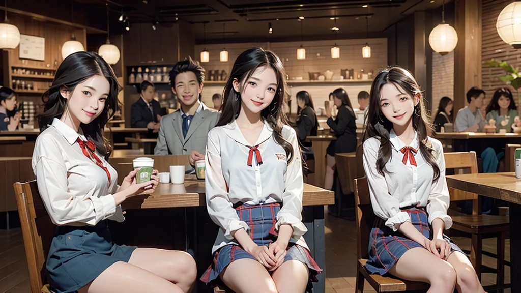 
8K、RAW Photos、Highest quality、Super detailed、Super Resolution、Ultra HD、8K壁紙、Amazing details
((A girl in a blazer uniform ((White blouse with formal collar, Blue Blazer, 
Red Check Skirt, Red checkered ribbon on blouse)), Complete limbs, Full Finger, ))

((((((Inside the Starbucks store、16-year-old high school girl))))))、((((((Sit down and eat cake、Drink coffee、smile))))))、((Heart Necklace))
((Emphasize cleavage))



Modern and sleek design：Interior design using natural materials、Many of the designs are warm and made using wood and metal.。
Large windows：自然光をたっぷり取り入れるためのLarge windowsがあり、Providing a bright and open space。
Green Interior：Potted plants are effectively placed、It creates a relaxing atmosphere。
artwork：Works by local artists、Starbucks-related art on display。
Cozy seating：Cushioned chairs and sofas、Bar sheet etc.、A variety of seating options available。
Open kitchen area：Being able to see how drinks and food are made、We provide peace of mind and transparency。
Unique lighting：Antique lamps and chandeliers、Modern lighting fixtures are used。
Comfortable background music：Relaxing music is playing、A comfortable space is provided。
Free Wi-Fi and charging spots：Many tables are equipped with power outlets.、Convenient for work and study。
Customizable menus：Menus are provided that can be customized according to customer preferences。
Use of sustainable materials：Eco-friendly recycled materials and sustainable wood are used。
Wide々Table space：一人でもグループでも使いやすいWide々There is a table with。
Community Table：There is a large table where you can socialize with other customers.。
Seasonal decorations：The decorations are themed according to the season.。
Digital Order System：スマホやタブレットから注文できるDigital Order Systemが導入されています。
Design with a local feel：The design incorporates the local culture and characteristics.。
Fragrance production：コーヒーの香りが店内にWideがり、A space that satisfies the five senses has been created.。
Conversation with a barista：フレンドリーなConversation with a baristaが楽しめるカウンターエリアがあります。




8K、RAW Photos、Highest quality、masterpiece:1.2、Super detailed、Super Resolution、Ultra HD、8K壁紙、Amazing details、Photorealistic:1.4、Having fun by the water、Full Body Shot、Full body photo、High-resolution RAW color photos、Professional photos、A scene full of emotion、Very detailed and beautiful、Ultra HD、8K壁紙、Amazing details、Huge file sizes、Highly detailed beautiful girls、Highly detailed face Highly detailed eyes、Extremely realistic skin、 Highly detailed fingers, Highly detailed nose, Highly detailed mouth, Perfect Anatomy, Highly detailed background, Highly detailed clothing, Teen, cute女の子, Famous Japanese Idols, cute, Realistic body, Slender, White skin, Glowing Skin, Slim body, Realistic Face, Delicate eyes, double eyelid, 
