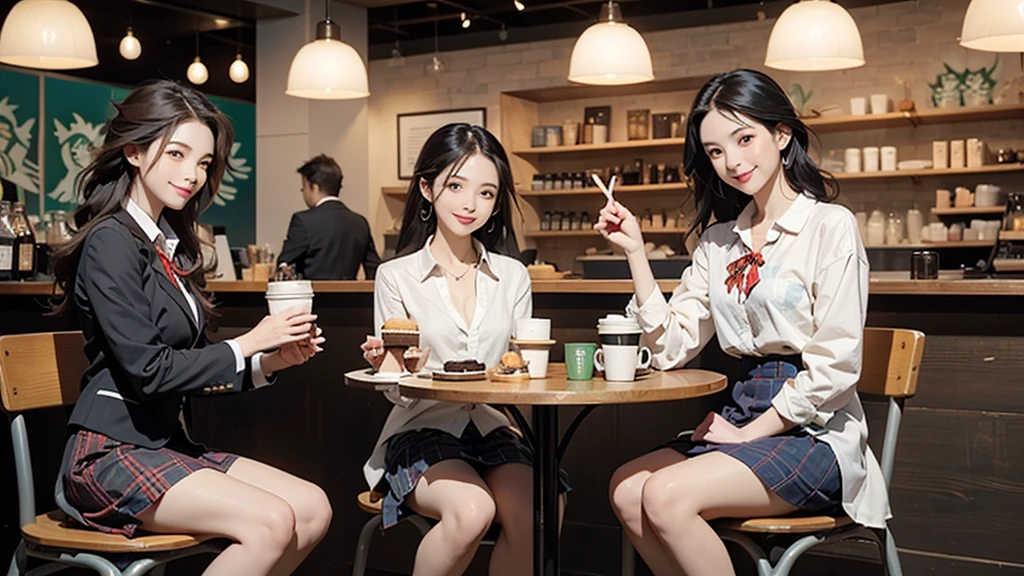 
8K、RAW Photos、Highest quality、Super detailed、Super Resolution、Ultra HD、8K壁紙、Amazing details
((A girl in a blazer uniform ((White blouse with formal collar, Blue Blazer, 
Red Check Skirt, Red checkered ribbon on blouse)), Complete limbs, Full Finger, ))

((((((Inside the Starbucks store、16-year-old high school girl))))))、((((((Sit down and eat cake、Drink coffee、smile))))))、((Heart Necklace))
((Emphasize cleavage))



Modern and sleek design：Interior design using natural materials、Many of the designs are warm and made using wood and metal.。
Large windows：自然光をたっぷり取り入れるためのLarge windowsがあり、Providing a bright and open space。
Green Interior：Potted plants are effectively placed、It creates a relaxing atmosphere。
artwork：Works by local artists、Starbucks-related art on display。
Cozy seating：Cushioned chairs and sofas、Bar sheet etc.、A variety of seating options available。
Open kitchen area：Being able to see how drinks and food are made、We provide peace of mind and transparency。
Unique lighting：Antique lamps and chandeliers、Modern lighting fixtures are used。
Comfortable background music：Relaxing music is playing、A comfortable space is provided。
Free Wi-Fi and charging spots：Many tables are equipped with power outlets.、Convenient for work and study。
Customizable menus：Menus are provided that can be customized according to customer preferences。
Use of sustainable materials：Eco-friendly recycled materials and sustainable wood are used。
Wide々Table space：一人でもグループでも使いやすいWide々There is a table with。
Community Table：There is a large table where you can socialize with other customers.。
Seasonal decorations：The decorations are themed according to the season.。
Digital Order System：スマホやタブレットから注文できるDigital Order Systemが導入されています。
Design with a local feel：The design incorporates the local culture and characteristics.。
Fragrance production：コーヒーの香りが店内にWideがり、A space that satisfies the five senses has been created.。
Conversation with a barista：フレンドリーなConversation with a baristaが楽しめるカウンターエリアがあります。




8K、RAW Photos、Highest quality、masterpiece:1.2、Super detailed、Super Resolution、Ultra HD、8K壁紙、Amazing details、Photorealistic:1.4、Having fun by the water、Full Body Shot、Full body photo、High-resolution RAW color photos、Professional photos、A scene full of emotion、Very detailed and beautiful、Ultra HD、8K壁紙、Amazing details、Huge file sizes、Highly detailed beautiful girls、Highly detailed face Highly detailed eyes、Extremely realistic skin、 Highly detailed fingers, Highly detailed nose, Highly detailed mouth, Perfect Anatomy, Highly detailed background, Highly detailed clothing, Teen, cute女の子, Famous Japanese Idols, cute, Realistic body, Slender, White skin, Glowing Skin, Slim body, Realistic Face, Delicate eyes, double eyelid, 