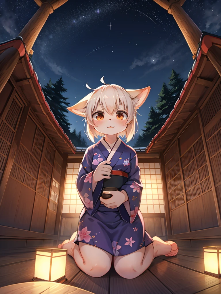 Japanese star festival , yukata , Stargazing, Fisheye Lens