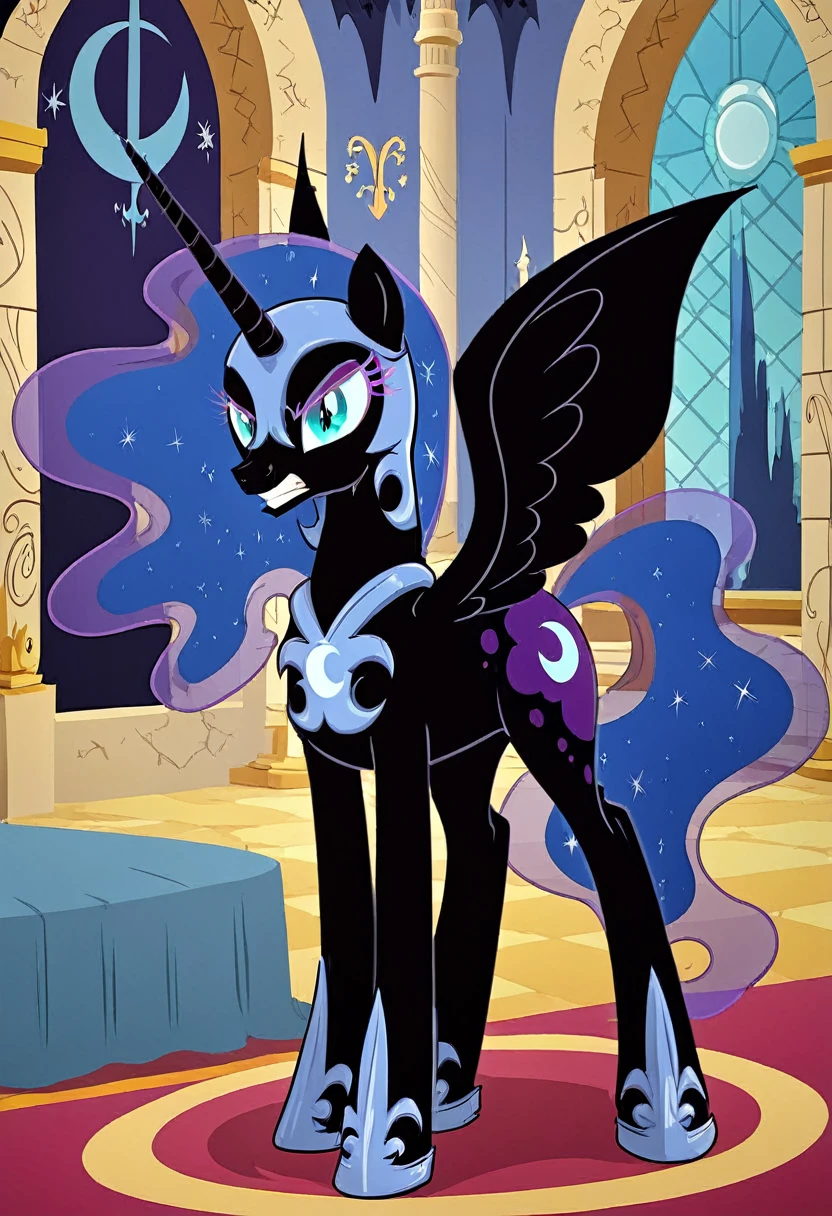 Pony nightmare moon  angry  costiumme in the castle Womans pony 