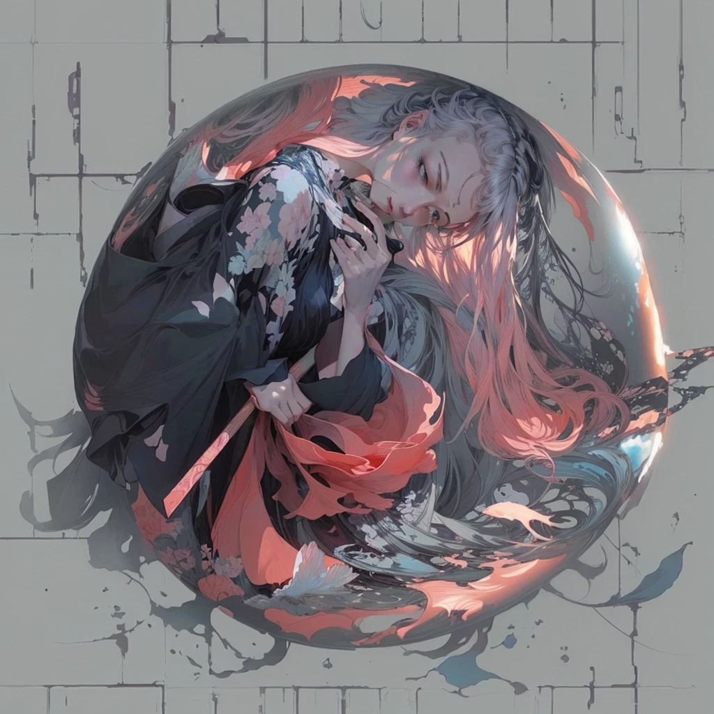 Intricate illustration in imaginative and cybertic surrealist art style,Translucent red twin tails Ether Machine Girl Surrounded by complicated medical equipment how it is being treated,she's a whole machine It is placed in a large transparent tank of culture medium.The body is in the shape of a cross Red tubes that look like thin blood vessels are connected to medical equipment throughout his body.A large tank is filled with a slightly bluish culture solution, and bubbles are rising from the bottom to the top.Details of a girl's beautiful face,Beautiful details of the culture solution inside the transparent culture tank, In the culture solution, she looks down and closes her eyes.Her twin tails are waving beautifully in the culture solution.cowboy shot,Fantastic cinematic lighting, realistic CG graphics,masterpiece, high resolution, high resolution images, 4, 8k ultra detail