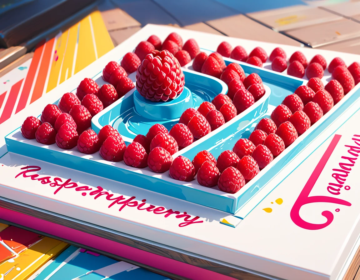 「Raspberry!」 cursive cute logo design, correct spelling, sharp focus, vivid colors, pop, modern, sophisticated and eccentric, full of vitality, lively, minimalist, high quality, detailed, (best quality,4k,8k,highres,masterpiece:1.2), ultra-detailed, (realistic,photorealistic,photo-realistic:1.37)