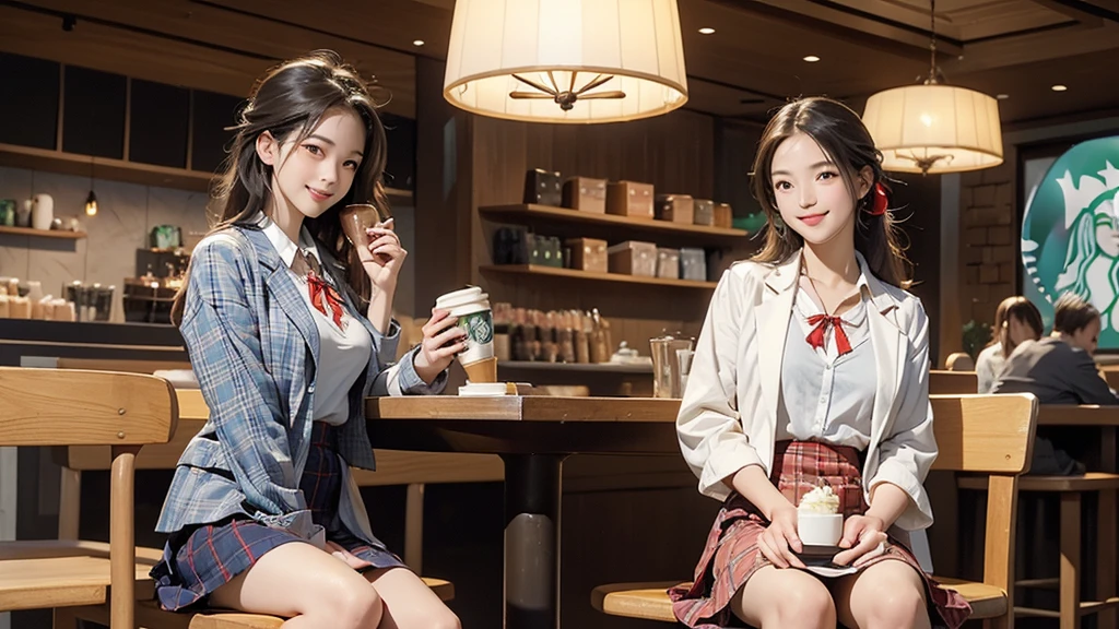 8K、RAW Photos、Highest quality、Super detailed、Super Resolution、Ultra HD、8K壁紙、Amazing details
((A girl in a blazer uniform ((White blouse with formal collar, Blue Blazer,
Red Check Skirt, Red checkered ribbon on blouse)), Complete limbs, Full Finger, ))
((((((Inside the Starbucks store、16-year-old high school girl))))))、((((((Sit down and eat cake、Drink coffee、smile))))))、((Heart Necklace))
((Emphasize cleavage))
Modern and sleek design:Interior design using natural materials、Many of the designs are warm and made using wood and metal.。
Large windows:自然光をたっぷり取り入れるためのLarge windowsがあり、Providing a bright and open space。
Green Interior:Potted plants are effectively placed、It creates a relaxing atmosphere。
artwork:Works by local artists、Starbucks-related art on display。
Cozy seating:Cushioned chairs and sofas、Bar sheet etc.、A variety of seating options available。
Open kitchen area:Being able to see how drinks and food are made、We provide peace of mind and transparency。
Unique lighting:Antique lamps and chandeliers、Modern lighting fixtures are used。
Comfortable background music:Relaxing music is playing、A comfortable space is provided。
Free Wi-Fi and charging spots:Many tables are equipped with power outlets.、Convenient for work and study。
Customizable menus:Menus are provided that can be customized according to customer preferences。
Use of sustainable materials:Eco-friendly recycled materials and sustainable wood are used。
Wide々Table space:一人でもグループでも使いやすいWide々There is a table with。
Community Table:There is a large table where you can socialize with other customers.。
Seasonal decorations:The decorations are themed according to the season.。
Digital Order System:スマホやタブレットから注文できるDigital Order Systemが導入されています。
Design with a local feel:The design incorporates the local culture and characteristics.。
Fragrance production:コーヒーの香りが店内にWideがり、A space that satisfies the five senses has been created.。
Conversation with a barista:フレンドリーなConversation with a baristaが楽しめるカウンターエリアがあります。
8K、RAW Photos、Highest quality、masterpiece:1.2、Super detailed、Super Resolution、Ultra HD、8K壁紙、Amazing details、Photorealistic:1.4、Having fun by the water、Full Body Shot、Full body photo、High-resolution RAW color photos、Professional photos、A scene full of emotion、Very detailed and beautiful、Ultra HD、8K壁紙、Amazing details、Huge file sizes、Highly detailed beautiful girls、Highly detailed face Highly detailed eyes、Extremely realistic skin、 Highly detailed fingers, Highly detailed nose, Highly detailed mouth, Perfect Anatomy, Highly detailed background, Highly detailed clothing, Teen, cute女の子, Famous Japanese Idols, cute, Realistic body, Slender, White skin, Glowing Skin, Slim body, Realistic Face, Delicate eyes, double eyelid,