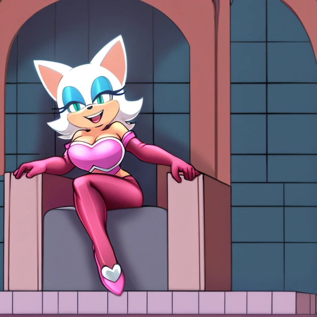 Rouge he sits on a throne and laughs Black bodystocking 