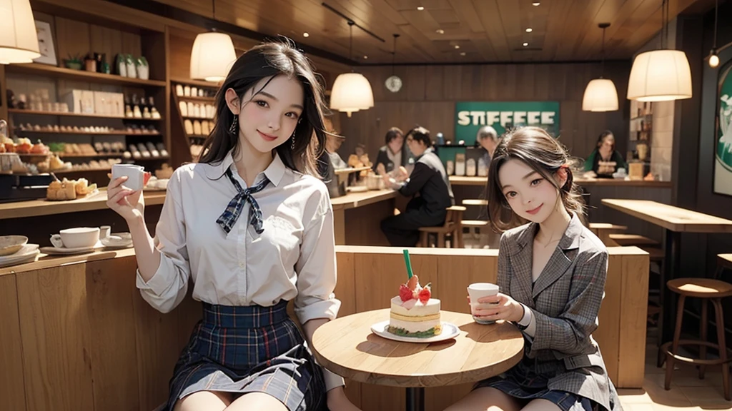 8K、RAW Photos、Highest quality、Super detailed、Super Resolution、Ultra HD、8K壁紙、Amazing details
((A girl in a blazer uniform ((White blouse with formal collar, Blue Blazer,
Red Check Skirt, Red checkered ribbon on blouse)), Complete limbs, Full Finger, ))
((((((Inside the Starbucks store、16-year-old high school girl))))))、((((((Sit down and eat cake、Drink coffee、smile))))))、((Heart Necklace))
((Emphasize cleavage))
Modern and sleek design:Interior design using natural materials、Many of the designs are warm and made using wood and metal.。
Large windows:自然光をたっぷり取り入れるためのLarge windowsがあり、Providing a bright and open space。
Green Interior:Potted plants are effectively placed、It creates a relaxing atmosphere。
artwork:Works by local artists、Starbucks-related art on display。
Cozy seating:Cushioned chairs and sofas、Bar sheet etc.、A variety of seating options available。
Open kitchen area:Being able to see how drinks and food are made、We provide peace of mind and transparency。
Unique lighting:Antique lamps and chandeliers、Modern lighting fixtures are used。
Comfortable background music:Relaxing music is playing、A comfortable space is provided。
Free Wi-Fi and charging spots:Many tables are equipped with power outlets.、Convenient for work and study。
Customizable menus:Menus are provided that can be customized according to customer preferences。
Use of sustainable materials:Eco-friendly recycled materials and sustainable wood are used。
Wide々Table space:一人でもグループでも使いやすいWide々There is a table with。
Community Table:There is a large table where you can socialize with other customers.。
Seasonal decorations:The decorations are themed according to the season.。
Digital Order System:スマホやタブレットから注文できるDigital Order Systemが導入されています。
Design with a local feel:The design incorporates the local culture and characteristics.。
Fragrance production:コーヒーの香りが店内にWideがり、A space that satisfies the five senses has been created.。
Conversation with a barista:フレンドリーなConversation with a baristaが楽しめるカウンターエリアがあります。
8K、RAW Photos、Highest quality、masterpiece:1.2、Super detailed、Super Resolution、Ultra HD、8K壁紙、Amazing details、Photorealistic:1.4、Having fun by the water、Full Body Shot、Full body photo、High-resolution RAW color photos、Professional photos、A scene full of emotion、Very detailed and beautiful、Ultra HD、8K壁紙、Amazing details、Huge file sizes、Highly detailed beautiful girls、Highly detailed face Highly detailed eyes、Extremely realistic skin、 Highly detailed fingers, Highly detailed nose, Highly detailed mouth, Perfect Anatomy, Highly detailed background, Highly detailed clothing, , cute女の子, Famous Japanese Idols, cute, Realistic body, Slender, White skin, Glowing Skin, Slim body, Realistic Face, Delicate eyes, double eyelid,
