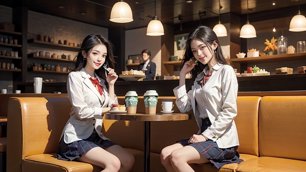 8K、RAW Photos、Highest quality、Super detailed、Super Resolution、Ultra HD、8K壁紙、Amazing details
((A girl in a blazer uniform ((White blouse with formal collar, Blue Blazer,
Red Check Skirt, Red checkered ribbon on blouse)), Complete limbs, Full Finger, ))
((((((Inside the Starbucks store、16-year-old high school girl))))))、((((((Sit down and eat cake、Drink coffee、smile))))))、((Heart Necklace))
((Emphasize cleavage))
Modern and sleek design:Interior design using natural materials、Many of the designs are warm and made using wood and metal.。
Large windows:自然光をたっぷり取り入れるためのLarge windowsがあり、Providing a bright and open space。
Green Interior:Potted plants are effectively placed、It creates a relaxing atmosphere。
artwork:Works by local artists、Starbucks-related art on display。
Cozy seating:Cushioned chairs and sofas、Bar sheet etc.、A variety of seating options available。
Open kitchen area:Being able to see how drinks and food are made、We provide peace of mind and transparency。
Unique lighting:Antique lamps and chandeliers、Modern lighting fixtures are used。
Comfortable background music:Relaxing music is playing、A comfortable space is provided。
Free Wi-Fi and charging spots:Many tables are equipped with power outlets.、Convenient for work and study。
Customizable menus:Menus are provided that can be customized according to customer preferences。
Use of sustainable materials:Eco-friendly recycled materials and sustainable wood are used。
Wide々Table space:一人でもグループでも使いやすいWide々There is a table with。
Community Table:There is a large table where you can socialize with other customers.。
Seasonal decorations:The decorations are themed according to the season.。
Digital Order System:スマホやタブレットから注文できるDigital Order Systemが導入されています。
Design with a local feel:The design incorporates the local culture and characteristics.。
Fragrance production:コーヒーの香りが店内にWideがり、A space that satisfies the five senses has been created.。
Conversation with a barista:フレンドリーなConversation with a baristaが楽しめるカウンターエリアがあります。
8K、RAW Photos、Highest quality、masterpiece:1.2、Super detailed、Super Resolution、Ultra HD、8K壁紙、Amazing details、Photorealistic:1.4、Having fun by the water、Full Body Shot、Full body photo、High-resolution RAW color photos、Professional photos、A scene full of emotion、Very detailed and beautiful、Ultra HD、8K壁紙、Amazing details、Huge file sizes、Highly detailed beautiful girls、Highly detailed face Highly detailed eyes、Extremely realistic skin、 Highly detailed fingers, Highly detailed nose, Highly detailed mouth, Perfect Anatomy, Highly detailed background, Highly detailed clothing, Teen, cute女の子, Famous Japanese Idols, cute, Realistic body, Slender, White skin, Glowing Skin, Slim body, Realistic Face, Delicate eyes, double eyelid,