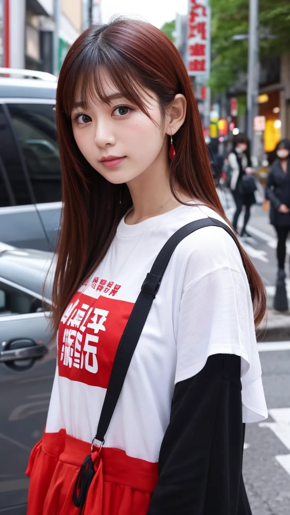 beautiful girl　madder red　Tokyo gubernatorial election