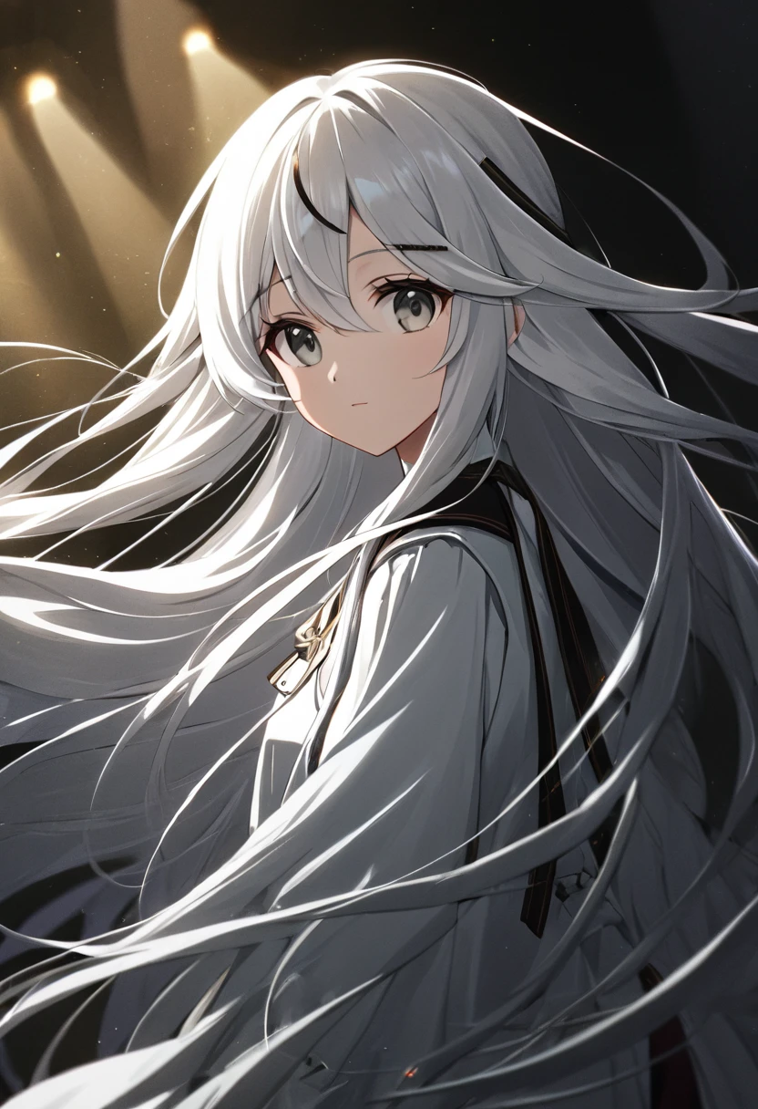 anime girl,masterpiece++, best quality++, ultra-detailed+,extremely detailed++, 4k++, 8k++,(full color)++(white ornament dress)+++,grey eyes+++, beautiful white hair++,long hair++,transparent hair++,cinematic light++,a peasant girl in a white dress, long hair, white hair, beautiful gray eyes,(one long metal hair clip)+++
,detailed clothing, serene expression,cinematic lighting,look at viewer,