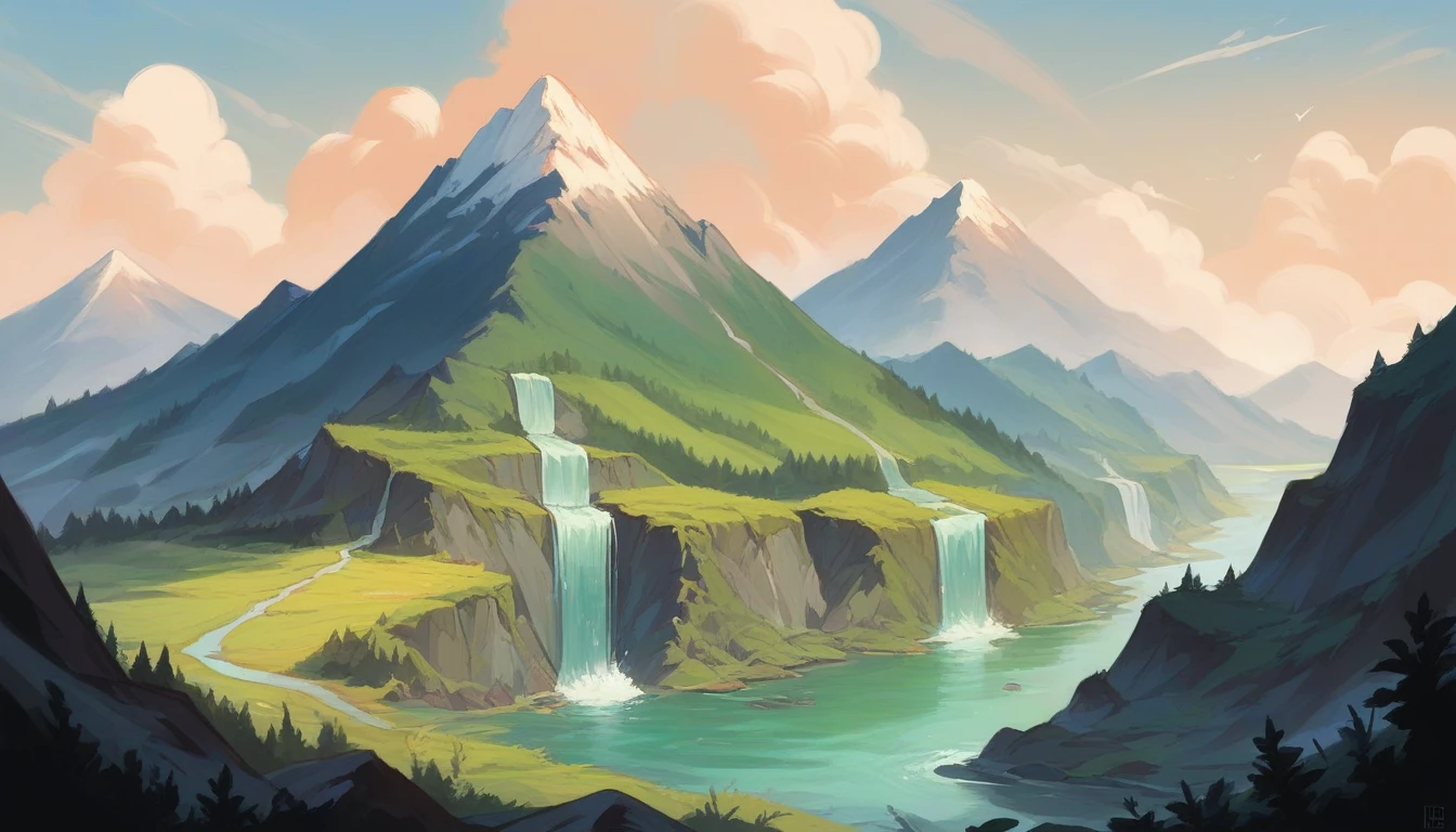Take photos of amazing natural views of mountains, rivers and waterfalls